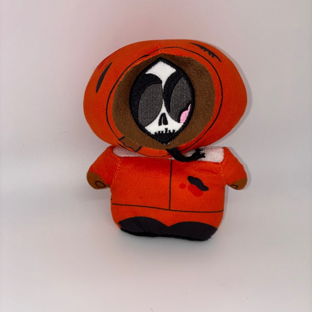 456 Goth South Park Kenny McCormick Plush Small Orange Skull Face Figure 6 inch